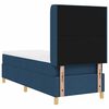 vidaXL Boxspringbett mit Matratze Blau 80 x 200 cm Stoff