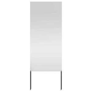 vidaXL Garten Sichtschutz-Leinwand Silber 50 x 140 cm Verzinkter Stahl