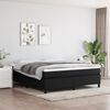vidaXL Boxspringbett mit Matratze Schwarz 160x200 cm Stoff