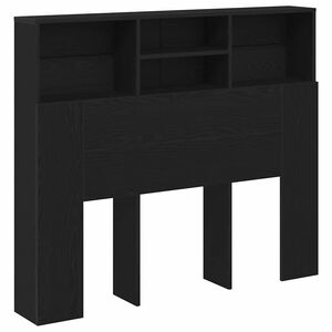 vidaXL Kopfteil Schrank Schwarz Eichen-Optik Holzwerkstoff