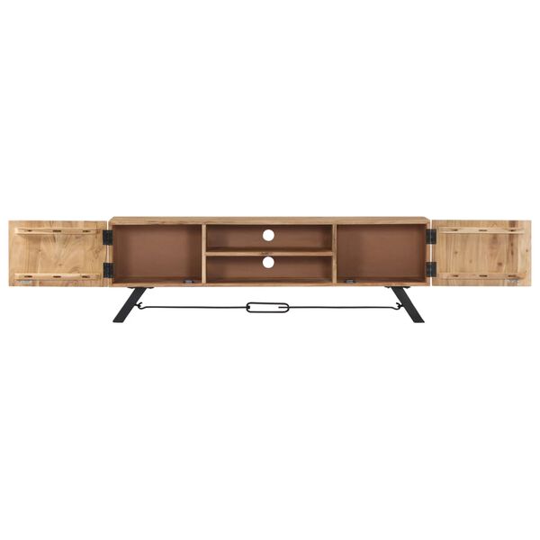 vidaXL TV-Schrank 140x30x45 cm Massivholz Akazie