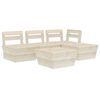 vidaXL 5-tlg. Garten-Paletten-Lounge-Set Impr&auml;gniertes Fichtenholz