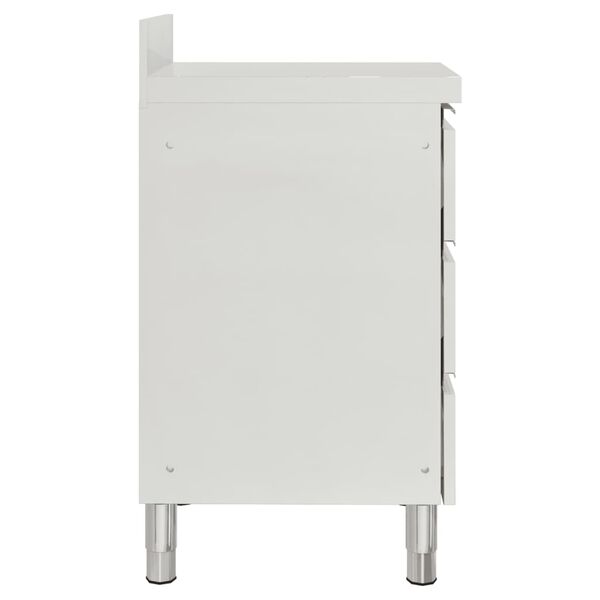 vidaXL Gewerbeküchenschränke mit 3 Schubladen 2 Stk. 50x60x96 cm