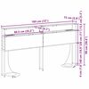 vidaXL Stauraum-Kopfteil mit Regal Räuchereiche 180 cm Holzwerkstoff