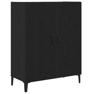 vidaXL Sideboard Schwarz Eichen-Optik 69,5x34x90 cm Holzwerkstoff