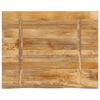 vidaXL Tischplatte 100x80x3,8 cm Baumkante Massivholz Raues Mangoholz