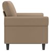 vidaXL 2-Sitzer-Sofa Cappuccino-Braun 120 cm Kunstleder