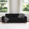 vidaXL 3-Sitzer-Sofa Schwarz 220x78x80 cm Stoff