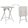 vidaXL Bistrogarnitur 3 pcs Beige Stahl