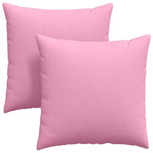 vidaXL Sofakissen 2 pcs Rosa 80 x 80 cm Stoff