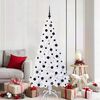 vidaXL Künstlicher Weihnachtsbaum Weiß 180 cm PVC und Stahl