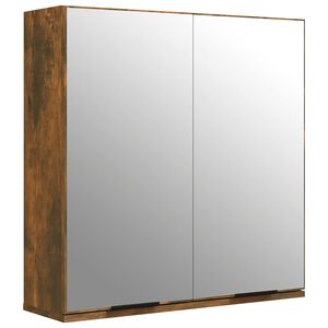 vidaXL Bad-Spiegelschrank R&auml;uchereiche 64x20x67 cm