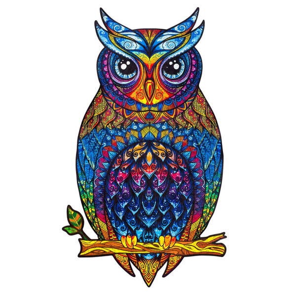UNIDRAGON 330-tlg. Holzpuzzle Charming Owl King Size 25x43 cm