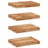 vidaXL Schweberegale 4 Stk. 60x30x4 cm Massivholz Akazie &Ouml;lbehandelt