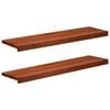 vidaXL Fensterb&auml;nke 2 stk. Braun 100 x 30 x 2 cm Massivholz Buche