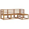 vidaXL Outdoor-Sofagarnitur mit Kissen 4 pcs Natur und Beige