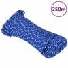 vidaXL Bootsseil Blau 4 mm 250 m Polypropylen