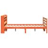 vidaXL Massivholzbett ohne Matratze Wachsbraun 150x200 cm Kiefernholz