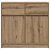 vidaXL Sideboard mit Schublade Artisan-Eiche 80x34x76 cm Holzwerkstoff