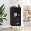 vidaXL Sideboard Schwarz Eichen-Optik 34 x 34,5 x 90 cm Holzwerkstoff