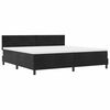 vidaXL Boxspringbett mit Matratze Schwarz 200 x 200 cm Samt