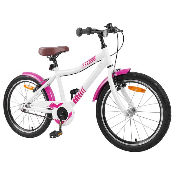 vidaXL Kinderfahrrad 18 Zoll f&uuml;r 5-7 Jahre alt Rosa
