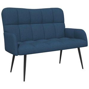 vidaXL 2-Sitzer Sofa Blau 115 x 61 x 87 cm Stoff