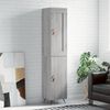 vidaXL Highboard Grau Sonoma 34,5x34x180 cm Holzwerkstoff