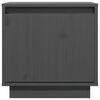 vidaXL Nachttisch Grau 40x30x40 cm Massivholz Kiefer