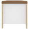 vidaXL Aufbewahrungsbox mit Kissen Weiß & Sonoma Eiche 105x40x45 cm