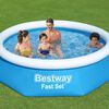 Bestway Fast Set Aufblasbarer Swimmingpool Rund 244x61 cm