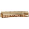 vidaXL Outdoor-Sofagarnitur mit Kissen 6 pcs Natur und Beige