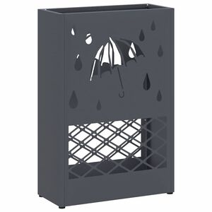 vidaXL Sonnenschirmhalter Anthrazit 28 x 12 x 41 cm Stahl