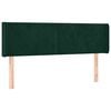 vidaXL Kopfteil mit Ohren Dunkelgr&uuml;n 147x16x78/88 cm Samt