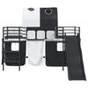 vidaXL Kinder-Etagenbett Schwarz 99,5 x 200 cm Metall