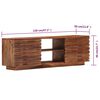 vidaXL TV-Schrank 120x30x40 cm Massivholz Akazie