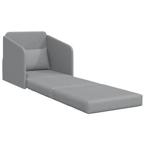 vidaXL Schlafsofa Hellgrau 65 x 80 x 83 cm Stoff