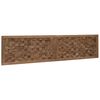 vidaXL Bettkopfteil Natur Massivholz Teak