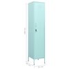 vidaXL Schließfachschrank Minzgrün 35x46x180 cm Stahl