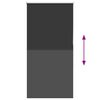 vidaXL Verdunkelungsrollo Schwarz 75x130 cm Stoffbreite 70,7 cm