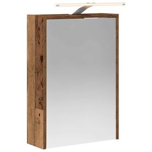 vidaXL Badezimmerspiegelschrank Altholz 43 x 16 x 62,5 cm