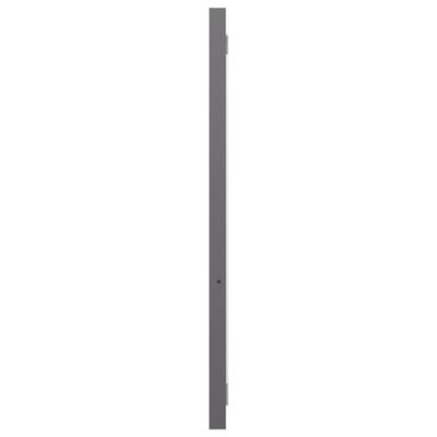 vidaXL Badspiegel Hochglanz-Grau 90x1,5x37 cm Holzwerkstoff
