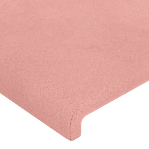 vidaXL Kopfteil Rosa 100x5x78/88 cm Samt