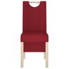 vidaXL Esszimmerst&uuml;hle 2 Stk. Weinrot Stoff