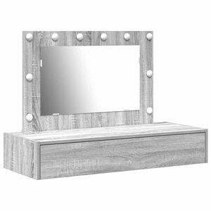 vidaXL Schminktisch Grau 100 x 40 x 70 cm Holzwerkstoff