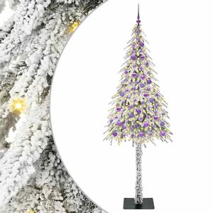 vidaXL Weihnachtsbaum mit 300 LEDs Wei&szlig; 210 cm PE und Stahl