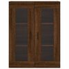 vidaXL Highboard Braun Eichen-Optik 69,5x34x180 cm Holzwerkstoff