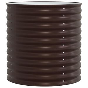 vidaXL Hochbeet Braun 80 x 80 x 81 cm Stahl