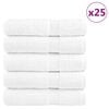 vidaXL Premium Duscht&uuml;cher SOLUND 25 Stk. Wei&szlig; 70x140 cm 600 g/m&sup2;