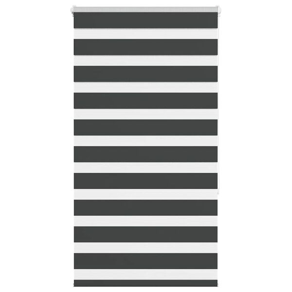 vidaXL Doppelrollo Schwarz 90x150 cm Stoffbreite 85,9 cm Polyester